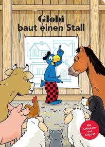 Globi baut einen Stall