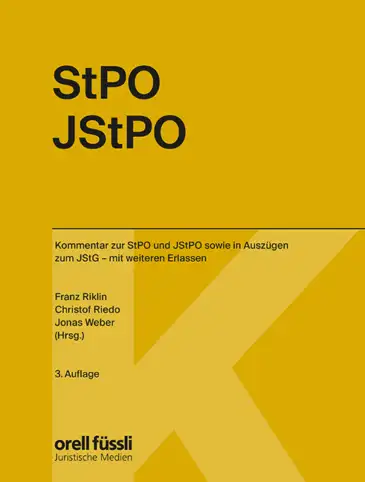 StPO/JStPO Kommentar cover photo