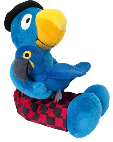 Globi Plüsch mit Papagei 25cm cover photo
